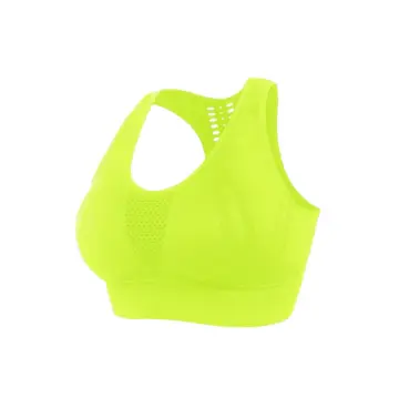 [11232] Sports Bra Wireless Flou Yellow Large
