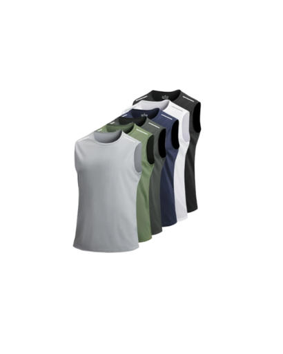 [34002] Tank Top Men's Quick Drying Polyester Sleeveless Large