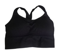 [9066] Sports Bra Padded Black Large