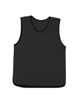 [70123] Training Bibs Black Adult Small 10pk