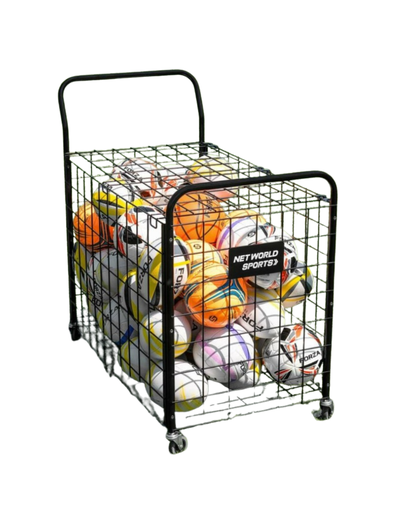 [12948] Portable Ball Cage Trolley & Equipment Cart [40 Balls]