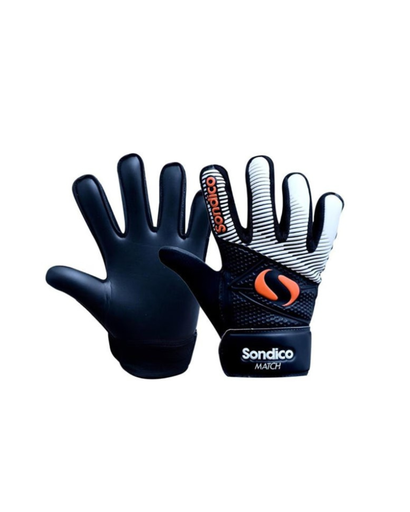 [64101] GK Gloves Sondico Match Black|White|Orange Size 6