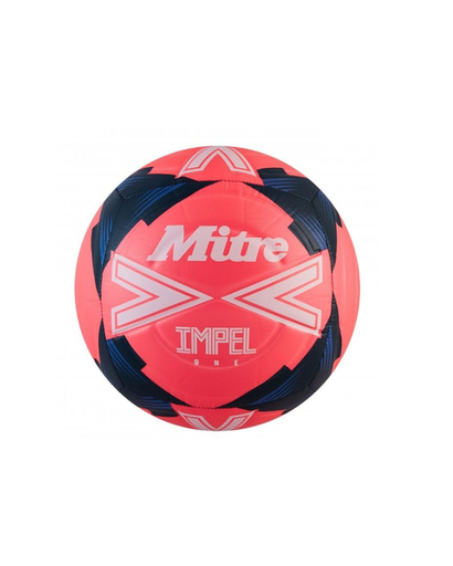 [6201] Football Mitre Impel One Pink|Blue|White Size 3