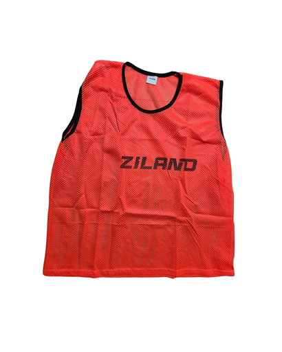 [6043] Training Bibs Ziland Orange Senior Large10pk 