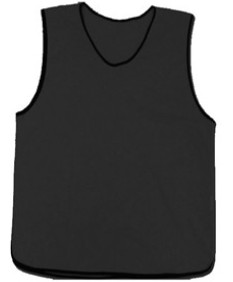 [9563] Training Bibs Black Adult Medium 10pk 