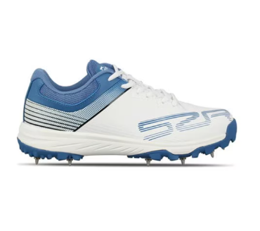[39811] Cricket Shoe Slazenger Trainer Unisex (Bowling) White|Blue UK8|US9 