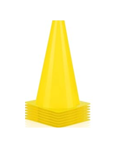 [48201]  9" Vector Agility Cones Yellow 5pk