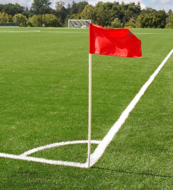 [31263] Football Corner Flags 4 pk (With Poles)
