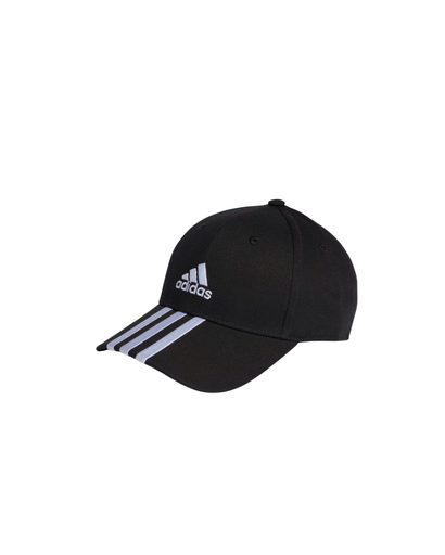 [59943] Cap Adidas Baseball 3 Stripes Black|White 