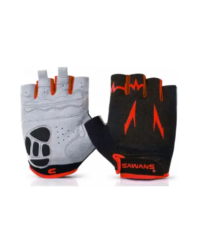[12929] Cycling Mitts Sawans XL Red 