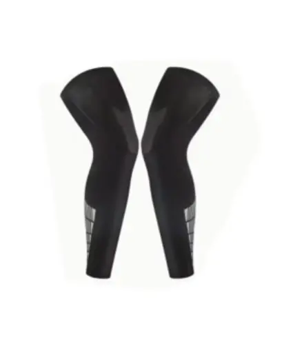 Compression Full Leg Sleeve Black Medium Pair
