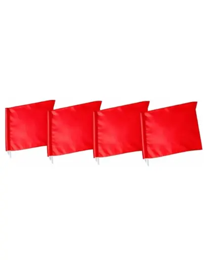 [48291] Football Corner Flags 4 pk (Without Poles) 