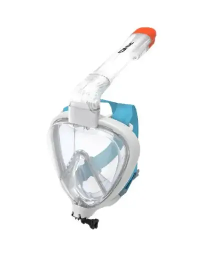 [85392] Full Mask Snorkel Set Blue|White Adults 